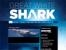 Tablet Screenshot of greatwhiteshark3d.com